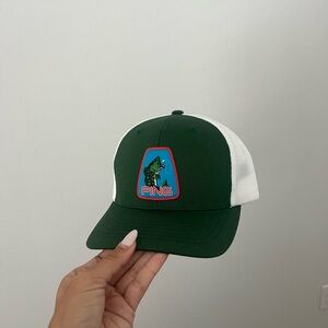 Ping Green and White Golf Trucker Hat